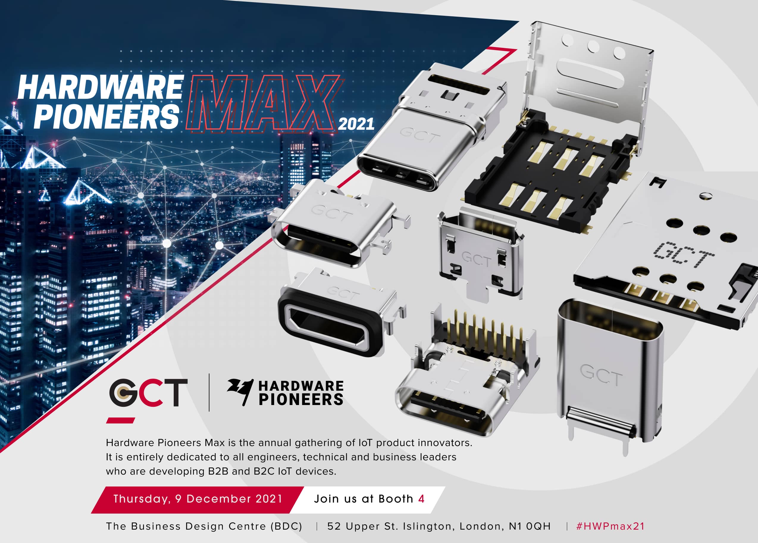 Come join GCT at Hardware Pioneers Max 2021